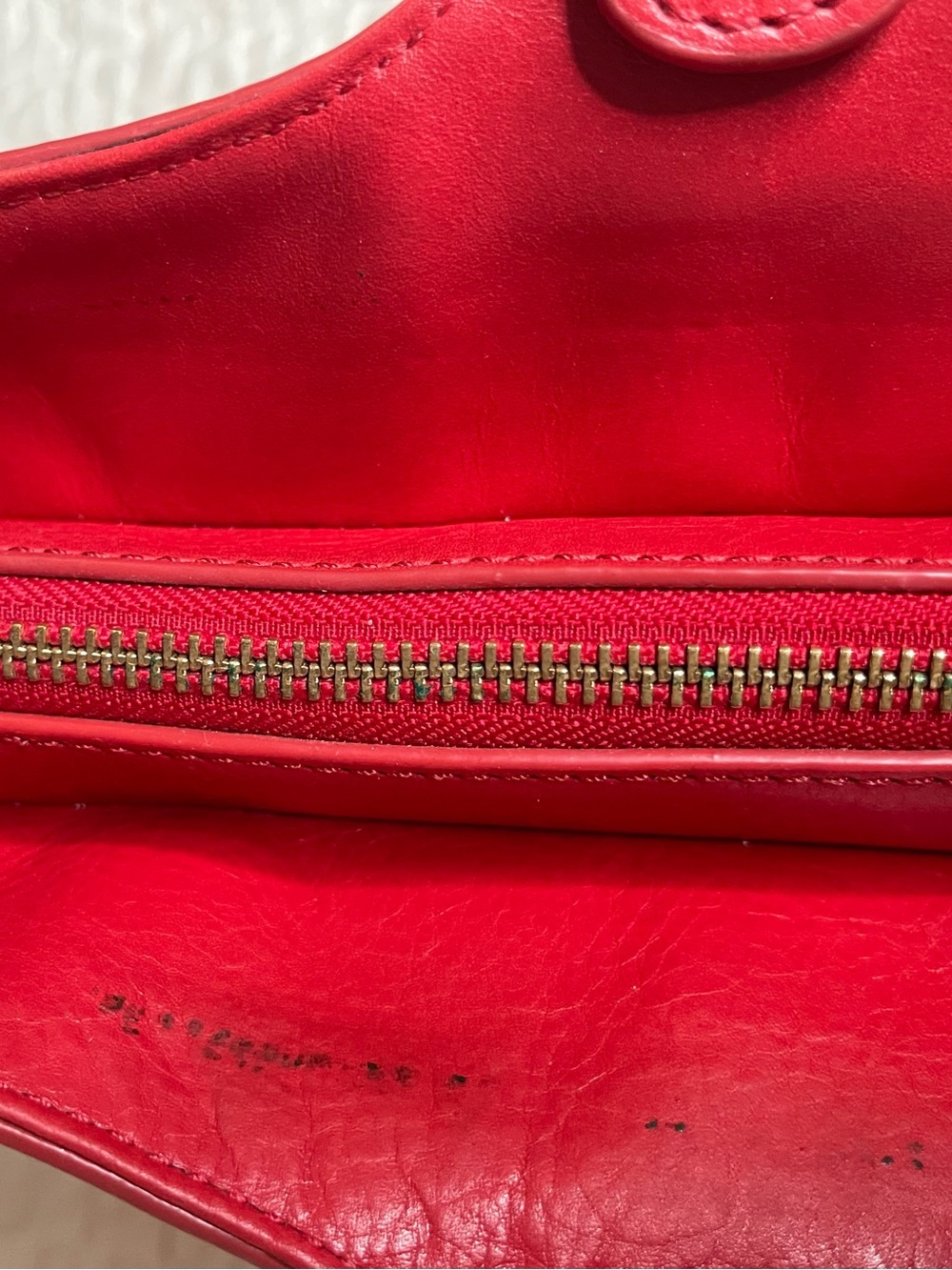 Tory Burch Ella Red Leather Large Logo Tote Bag - Picture 14 of 14